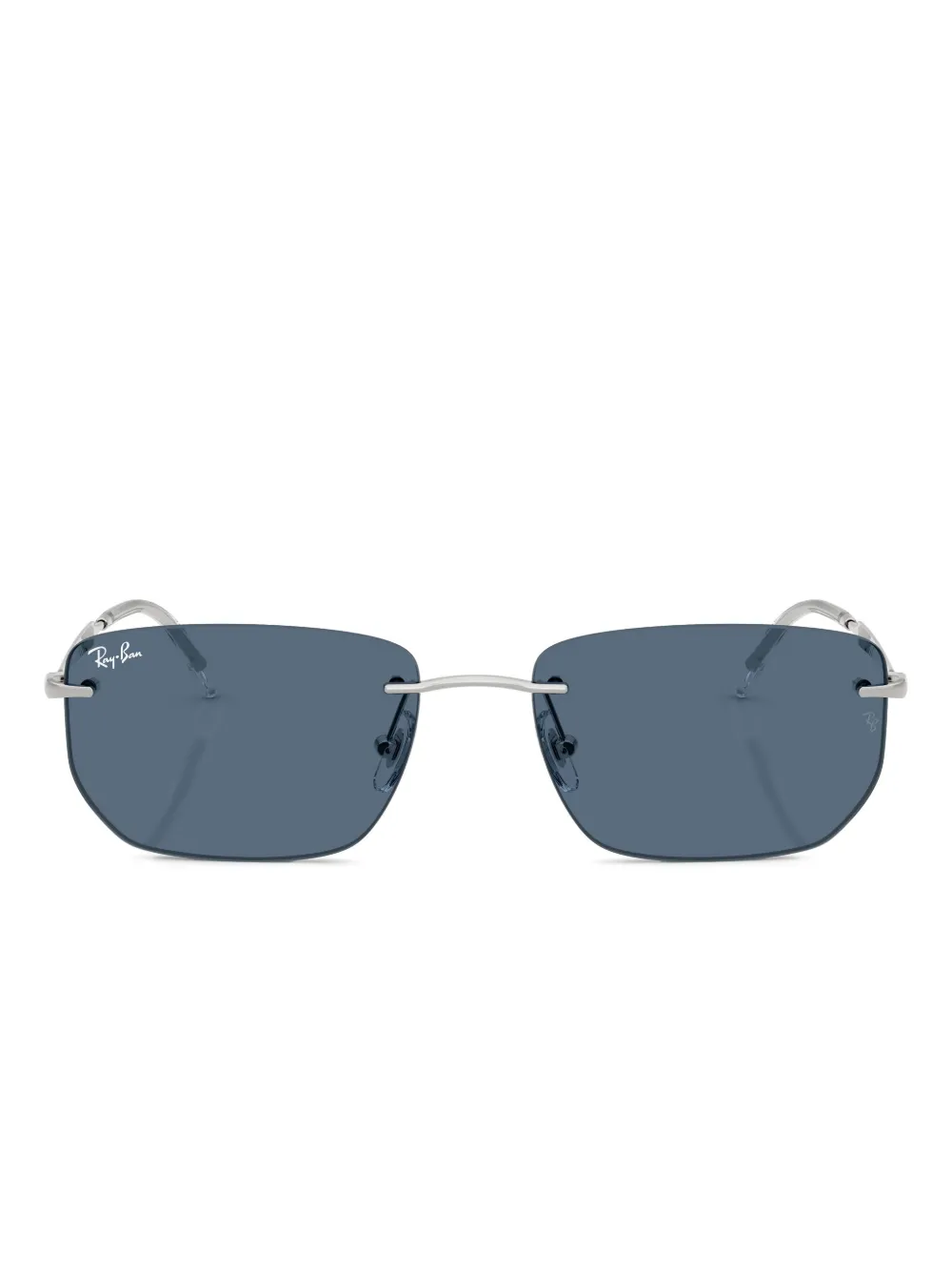 

Солнцезащитные очки в прямоугольной оправе Ray-Ban, серебряный