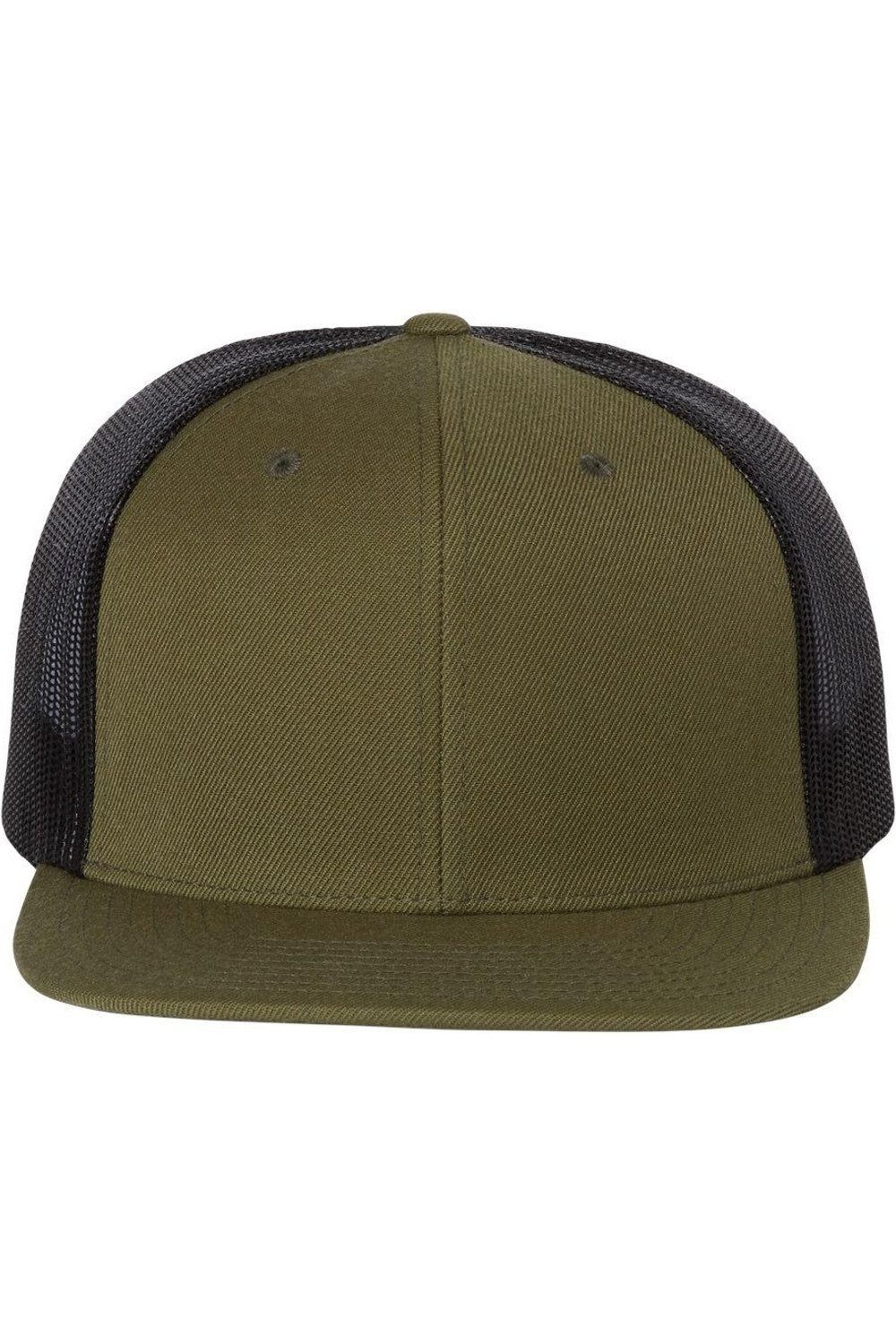 

Кепка дальнобойщика Richardson Wool Blend Flat Bill, цвет loden/ black