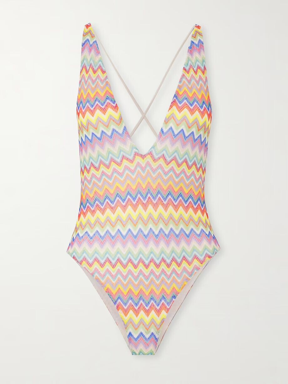 

Полосатый купальник крючком Missoni, мультиколор