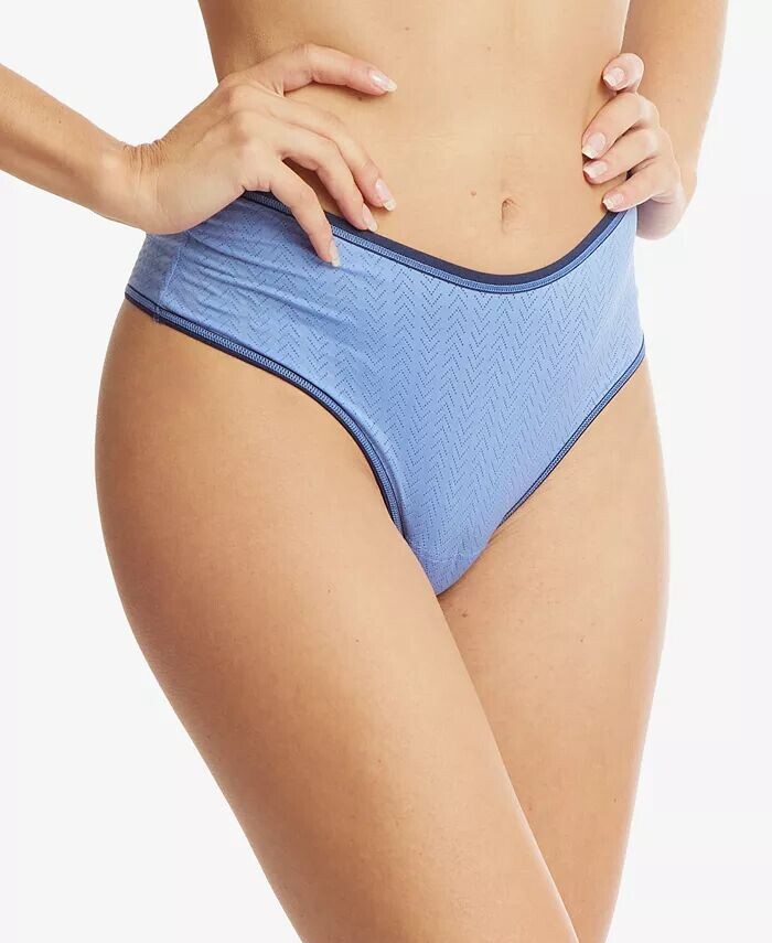 

Женское нижнее белье-стринги Move Calm с высокой посадкой 2P1924 Hanky Panky, синий