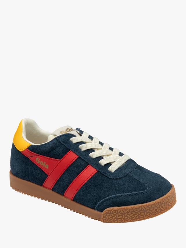 Детские кроссовки Elan Low на шнуровке Gola, Navy/Red/Sun — фото 2