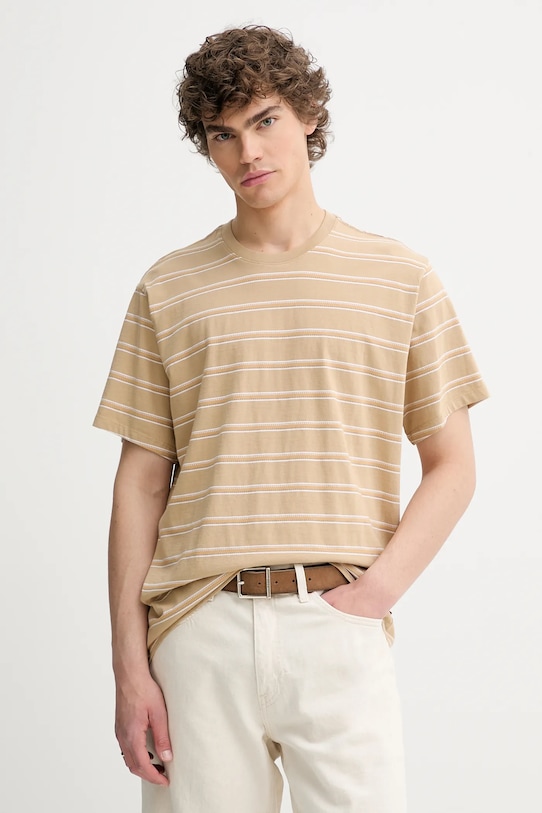 

Хлопковая футболка The Essential Tee Levi'S, бежевый