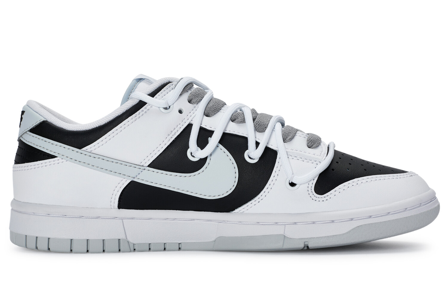 

Кроссовки Nike Dunk Skateboarding Shoes Men Low-top Gray, черный/белый/серый