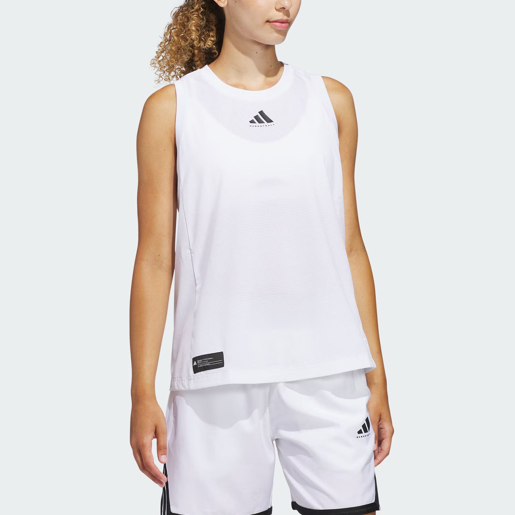 Футболка для баскетбола Climacool CRAZYLITE TANK Women's Adidas, белый/черный — фото 3