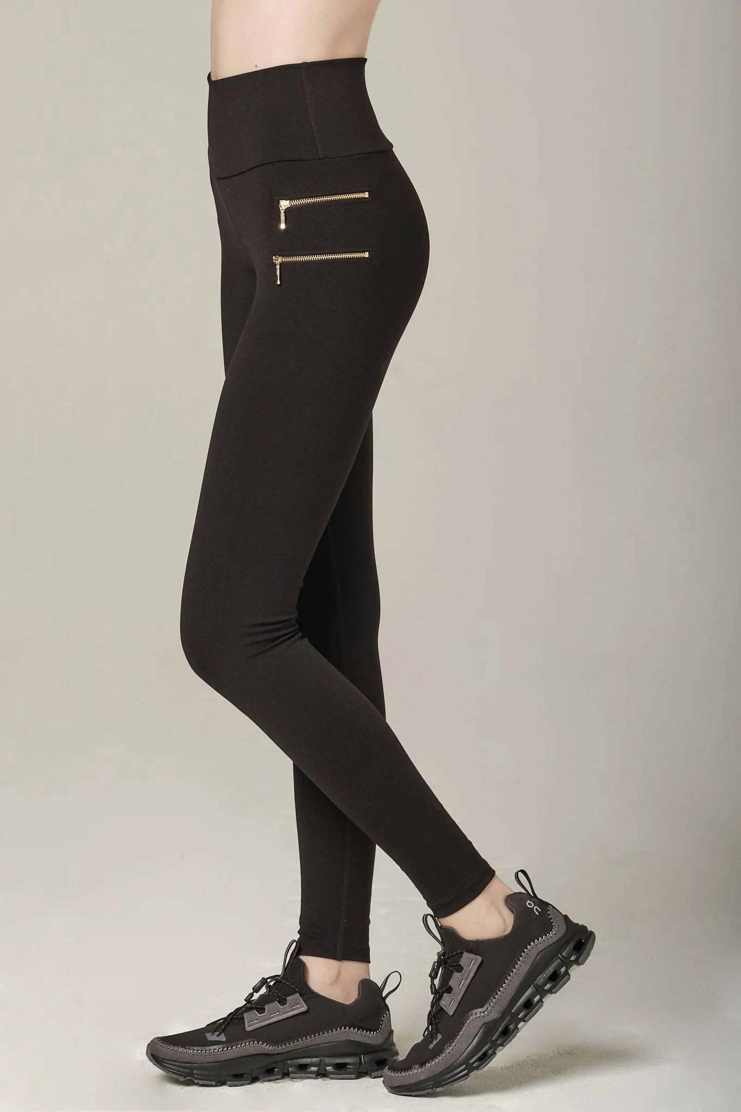 

Женские леггинсы Zip It Super Soft черного цвета 925 Fit