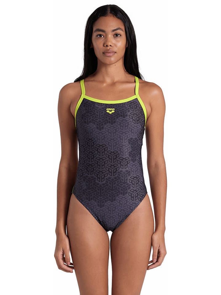 

Arena Купальник антрацитово-желтого цвета