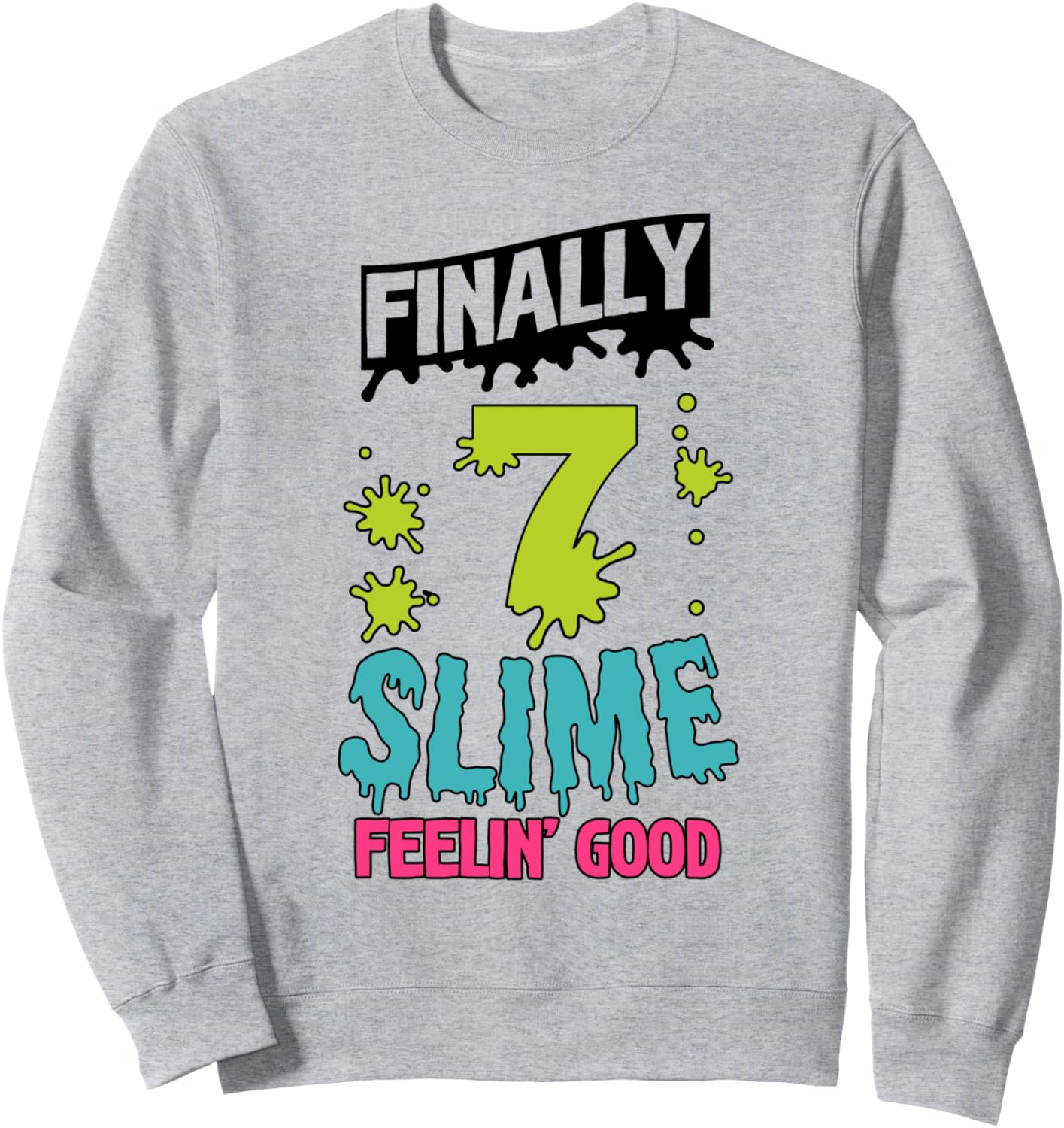 

Наконец-то 10 слаймов! Отличное настроение! Синяя толстовка со слаймом на 10-й день рождения! Clear Slime Birthday Party Supplies & Slime Favors