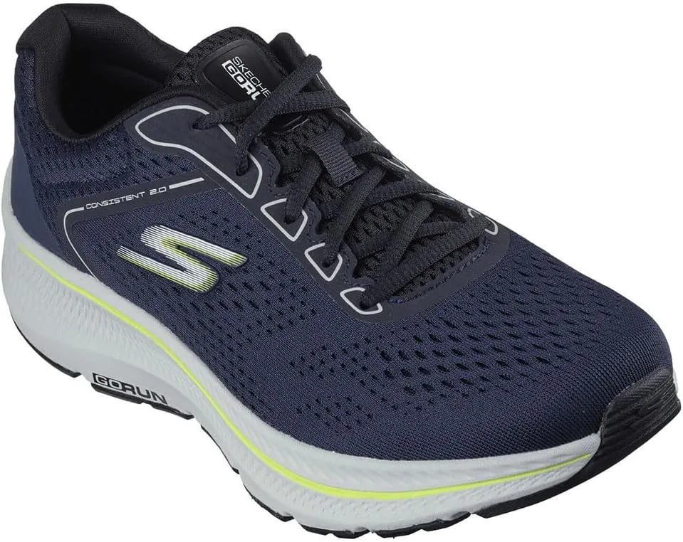Мужские кроссовки Skechers Go Run Consistent 2.0 Mile Marker, Navy Textile Synthetic — фото 2