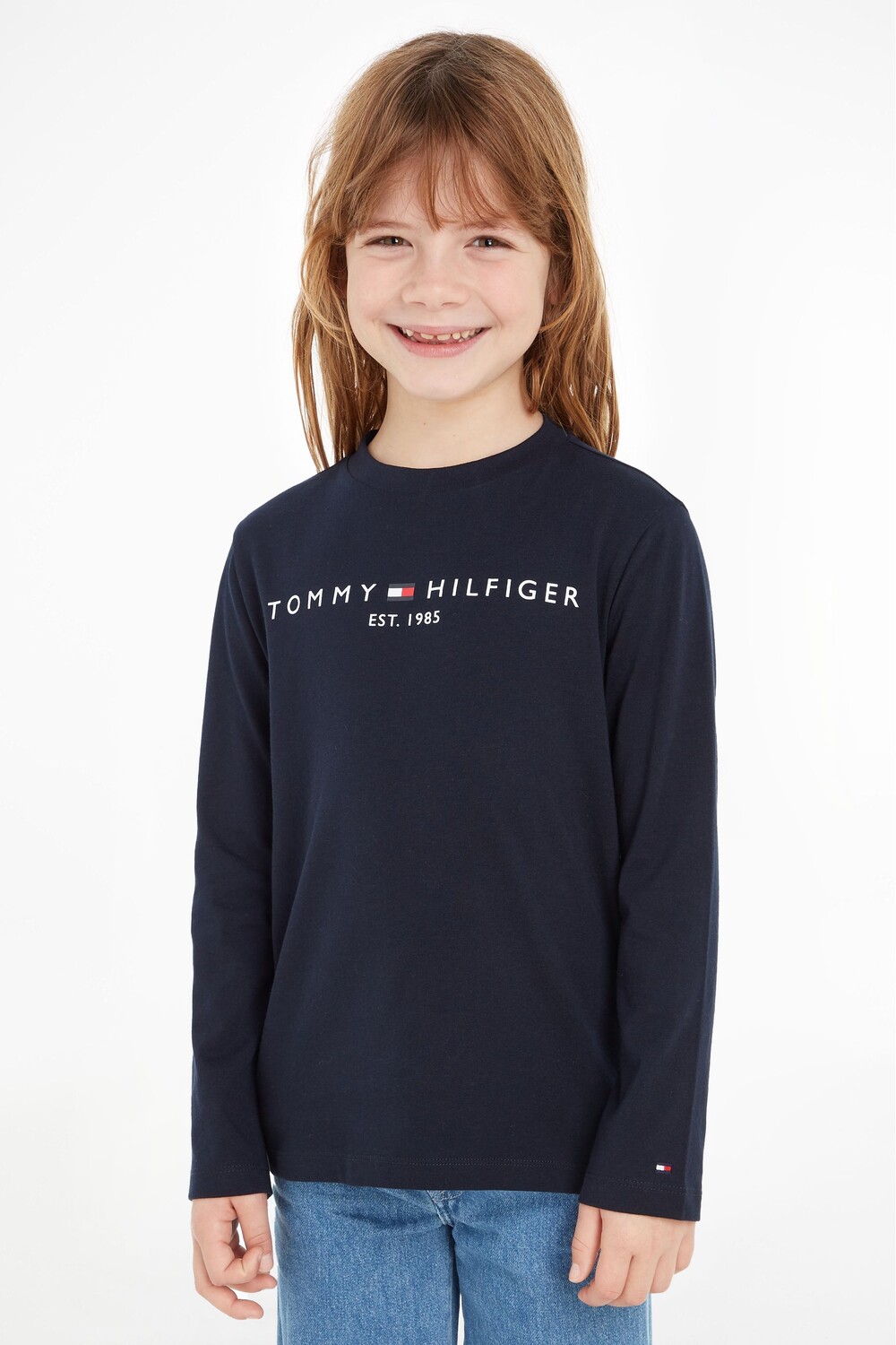 

Лонгслив Essential Tommy Hilfiger, темно-синий