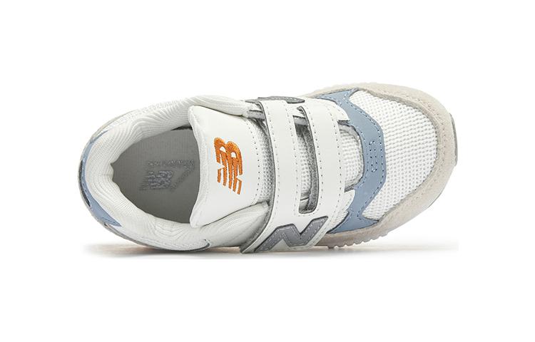 Антиударные и устойчивые к истиранию кроссовки Mid Top для малышей White Gray Infant And Toddler New Balance — фото 3