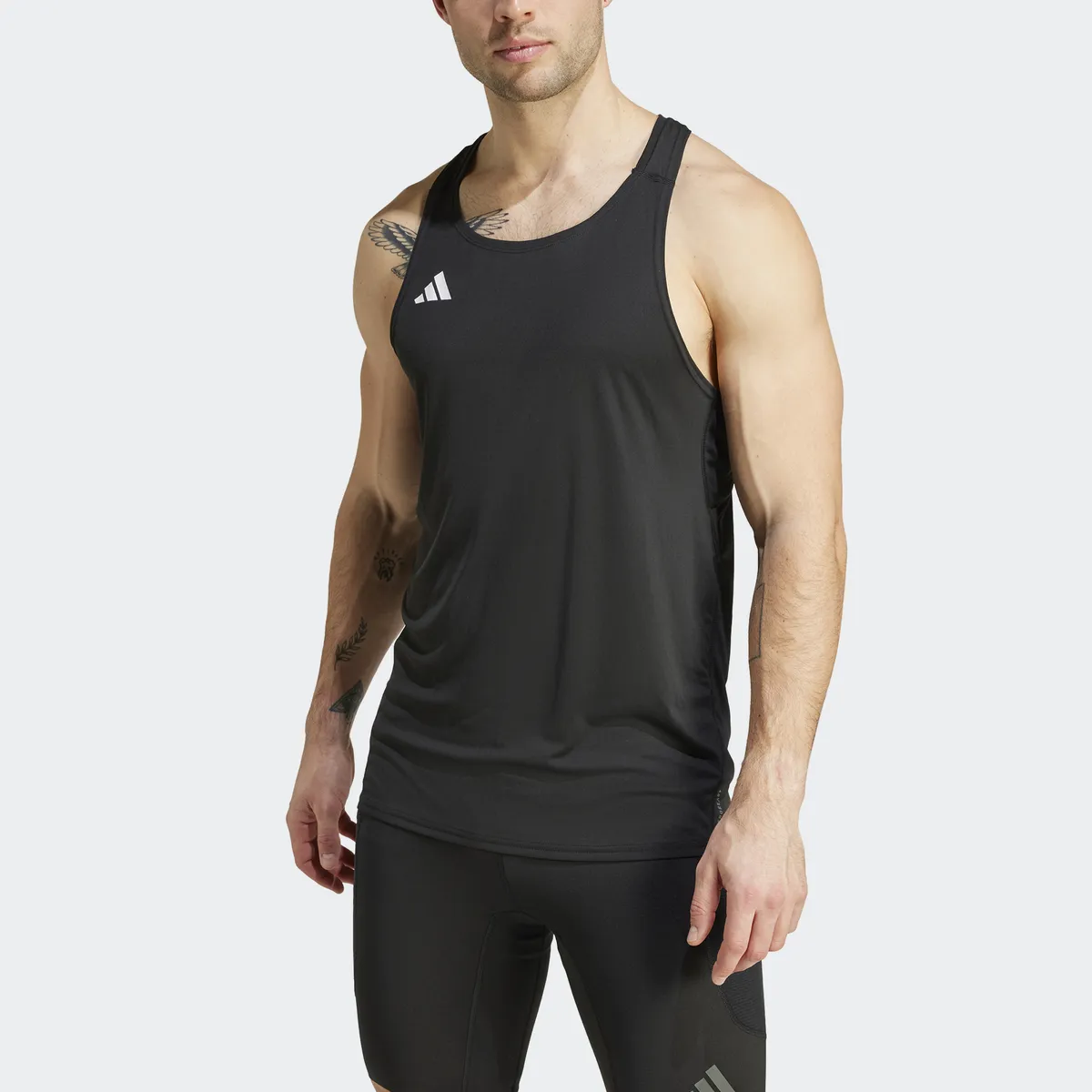 Беговая футболка adidas Performance "ADIZERO E SNGLT", черный — фото 2