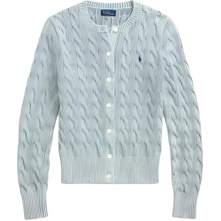 Кардиган крупной вязки Light Chambray Polo Ralph Lauren, Light Blue