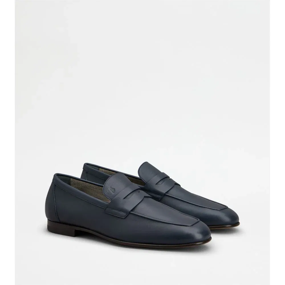 Кожаные лоферы TOD's, синий — фото 2