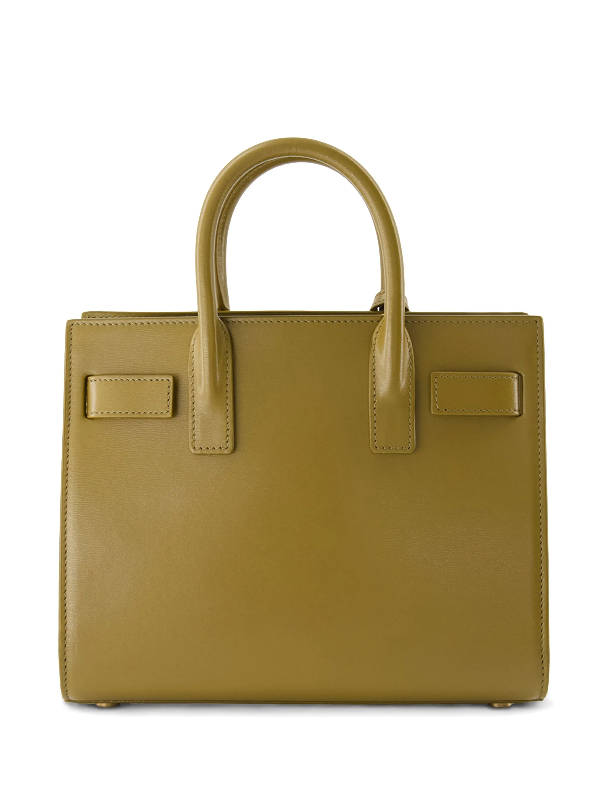 Маленькая сумка-тоут Sac de Jour Saint Laurent, зеленый — фото 2