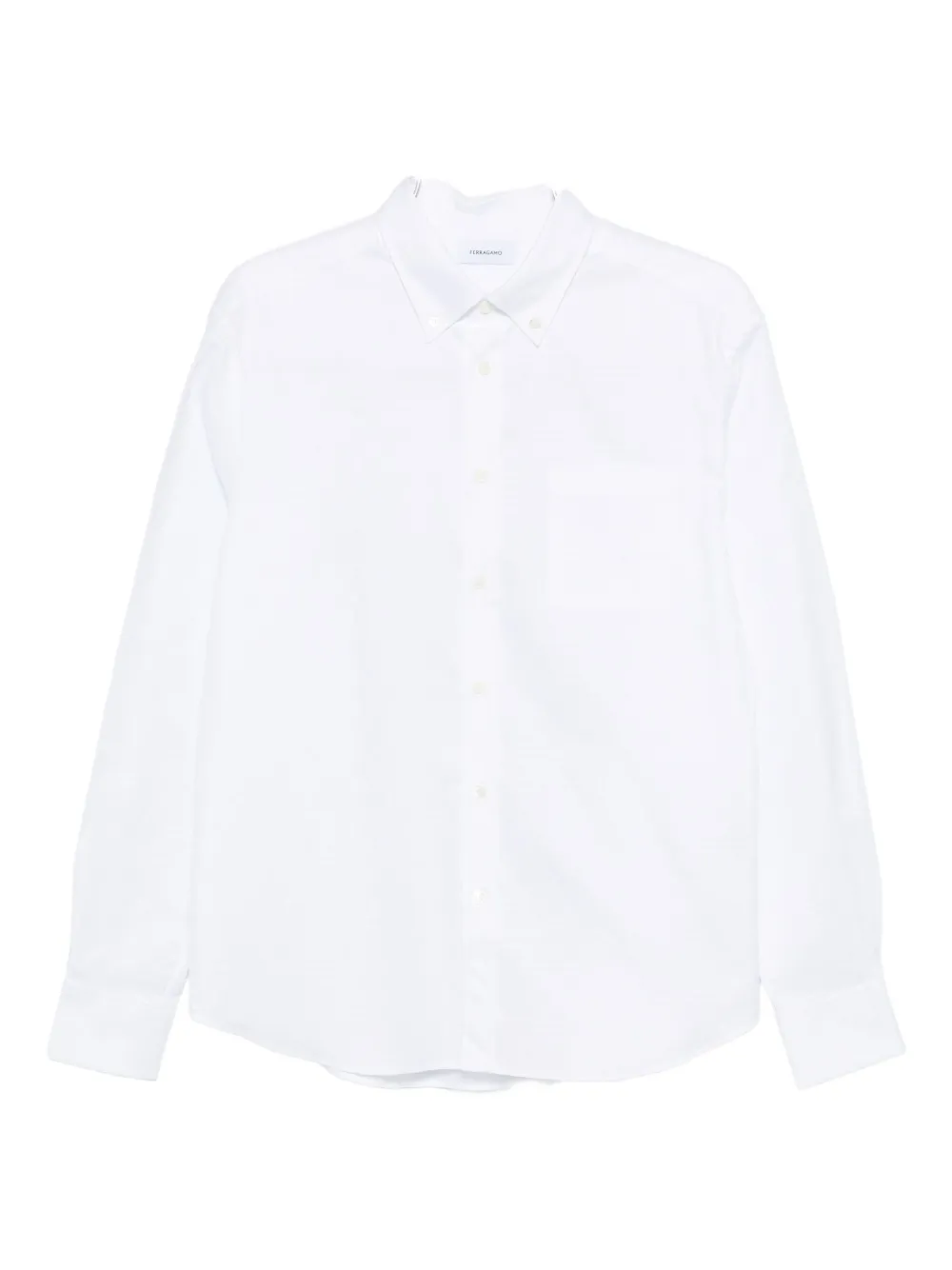 

Хлопковая рубашка Ferragamo, белый
