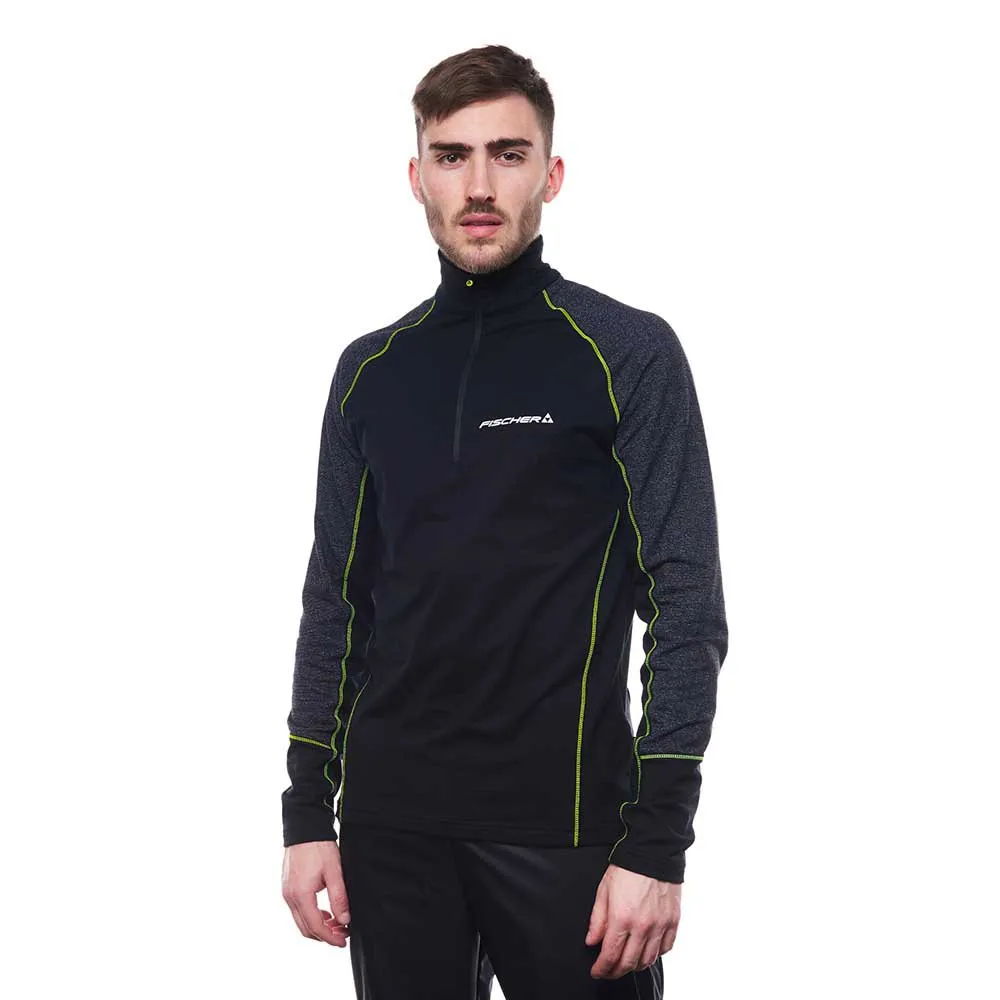 

Лонгслив Fischer Skate half zip, черный