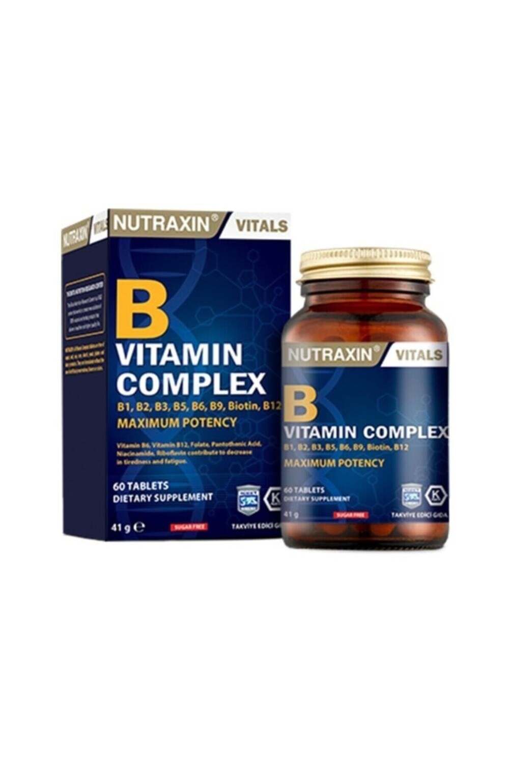

Nutraxin Комплекс витаминов группы В, 60 капсул