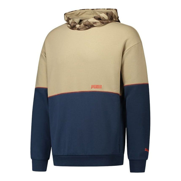 

Толстовка kontrast hoodie 'tan blue' Puma, бежевый