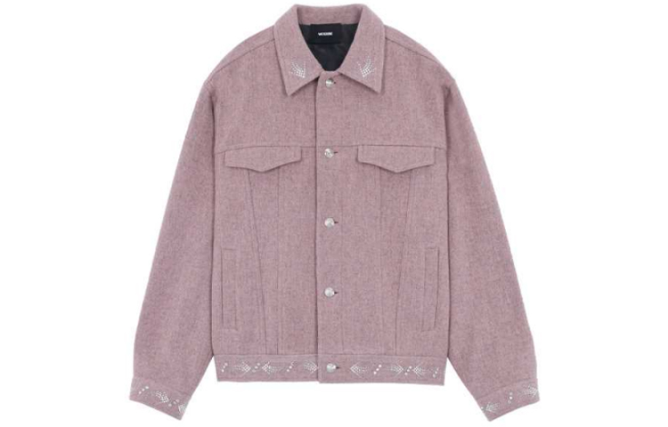 

We11Done Куртка унисекс, розовые, с лацканами, средней плотности ткани, другие