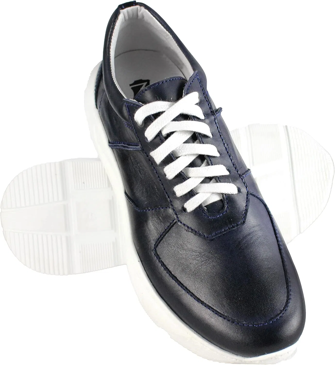 Туфли Zerimar Sportschuhe für Herren aus Naturleder | Schuhe für Herren | Lässige Schuhe aus Leder | Sportschuhe aus Leder für Herren | Schnürschuhe,, Navy