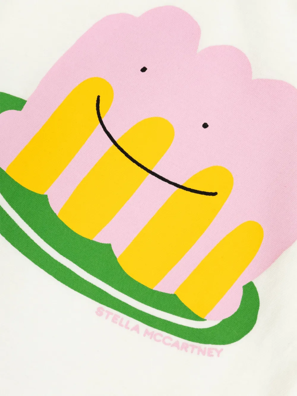 Футболка с длинным рукавом и графическим принтом Stella McCartney Kids, белый — фото 3