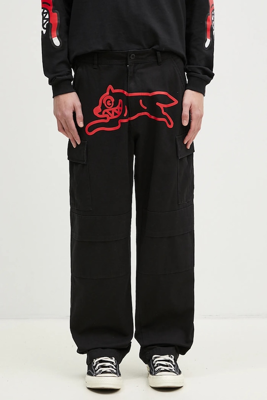 

Хлопковые брюки Running Dog Cargo Pant Icecream, черный