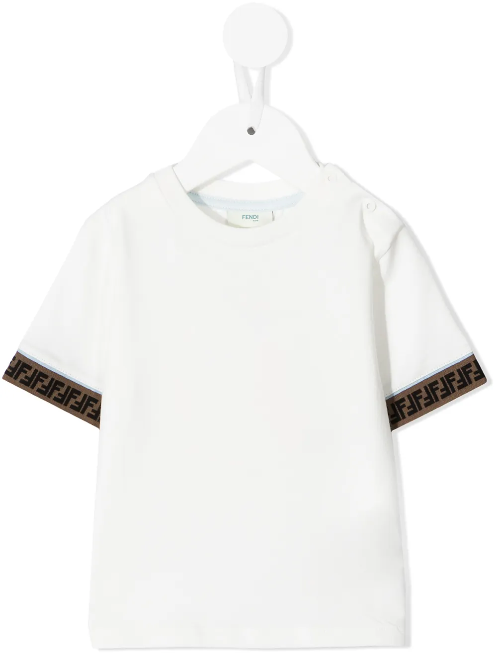 

Футболка с логотипом FENDI KIDS, белый