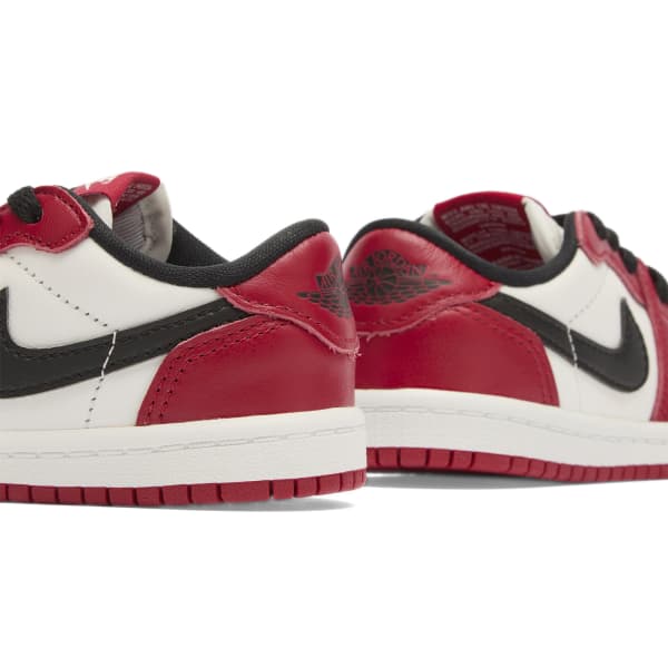 1 ретро низкие и TD кроссовки Air Jordan, красный, черный & белый — фото 4