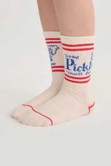 Носки детские с рисунком Pickles The Dog Bobo Choses, бежевый — фото 3
