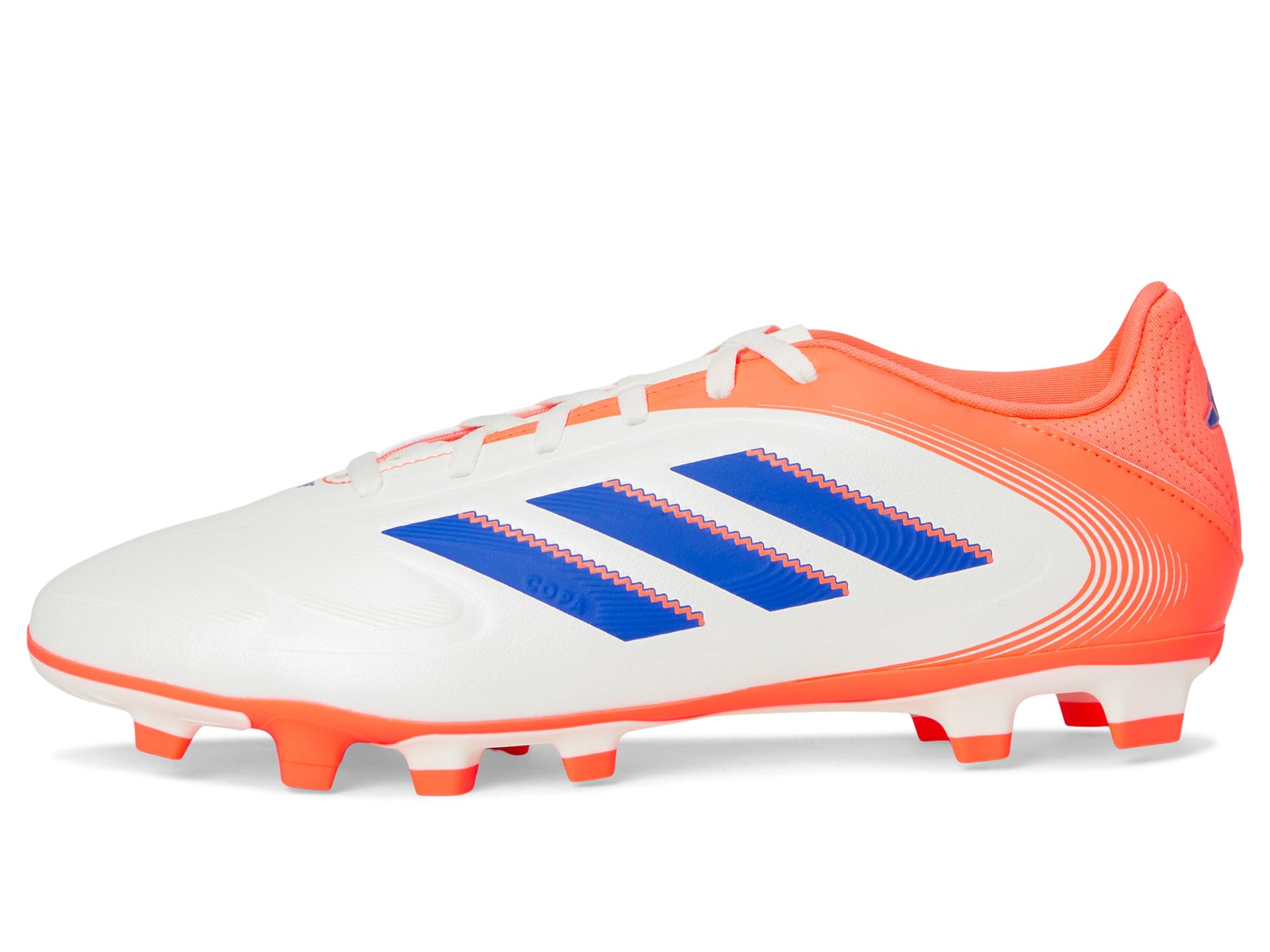 Кроссовки Unisex adidas Copa Club Pure 3 Firm/Multi Ground Soccer Cleats, цвет Off White/Lucid Blue/Signal Coral — фото 4