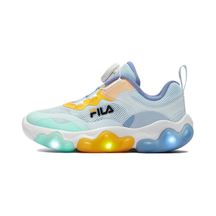

FILA KIDS Детские кроссовки BOA с низким верхом, устойчивые к истиранию, синего и белого цвета, для детей от 3 до 7 лет