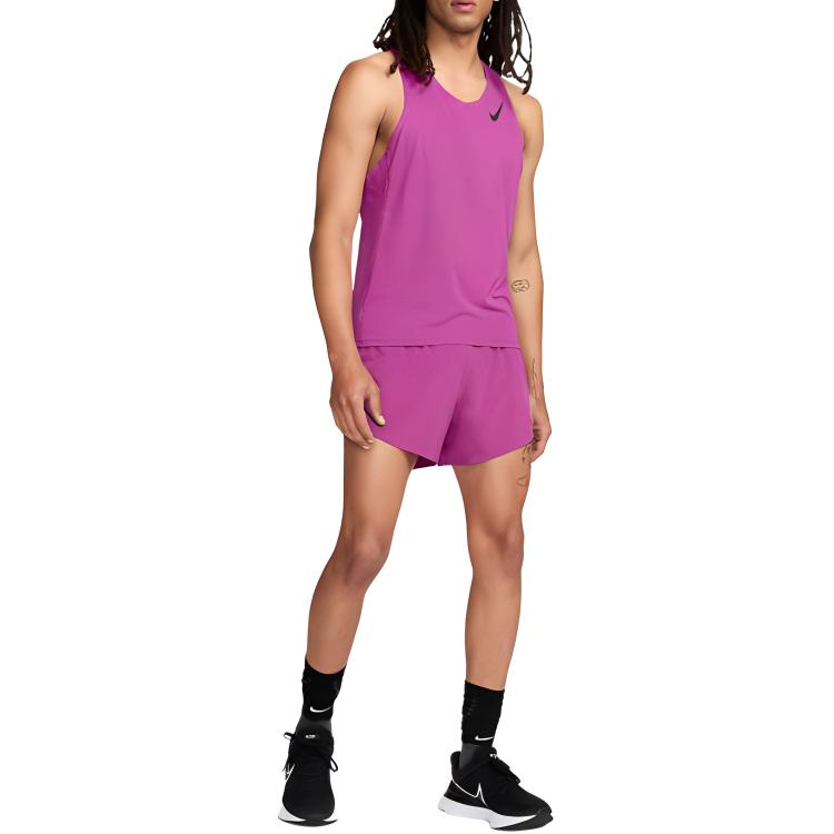 Мужская беговая майка AeroSwift Dri FIT Adv Nike, hot фуксия — фото 4