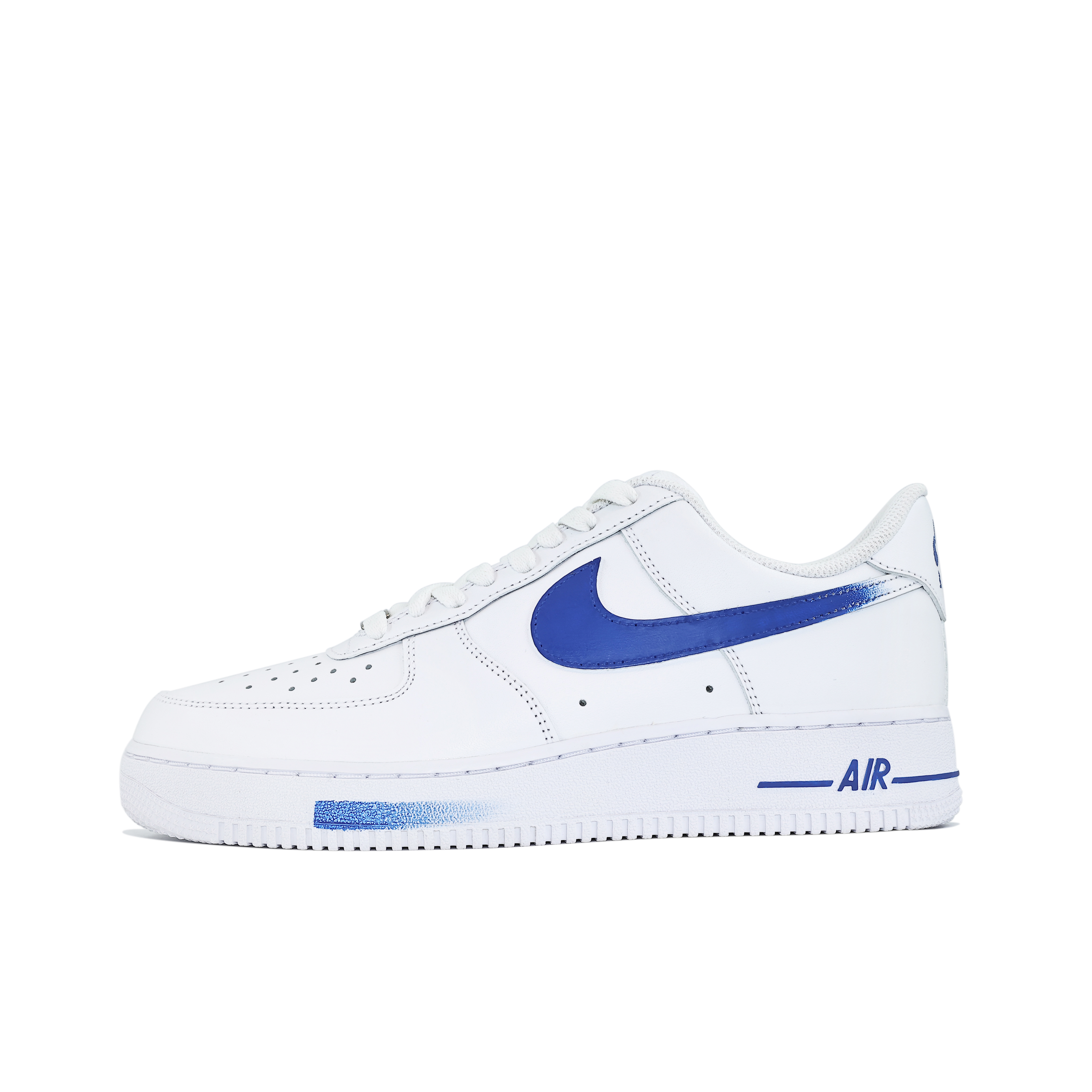 

Nike Кроссовки Air Force 1 с низким верхом для скейтборда, устойчивые к истиранию, дышащие, белые, синие, мужские