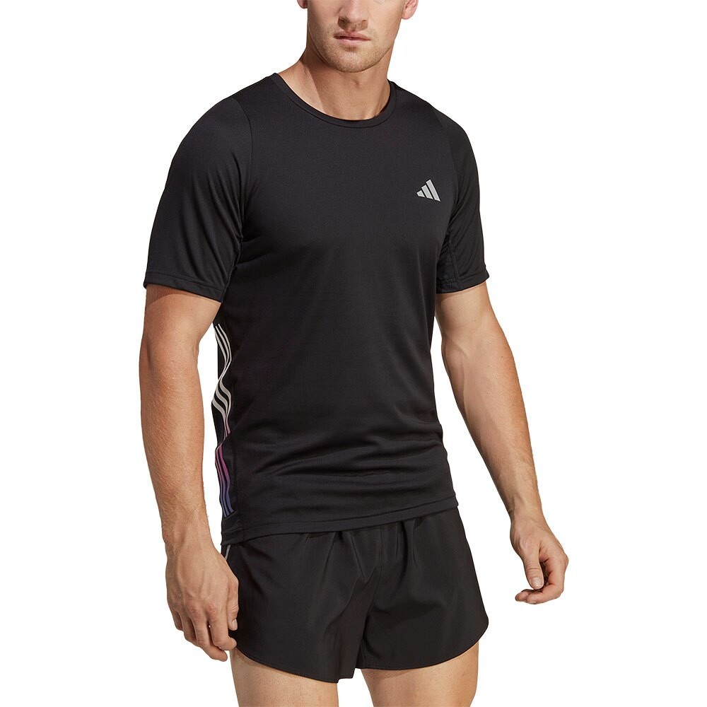 

Футболка с коротким рукавом adidas Run Icons 3S, черный