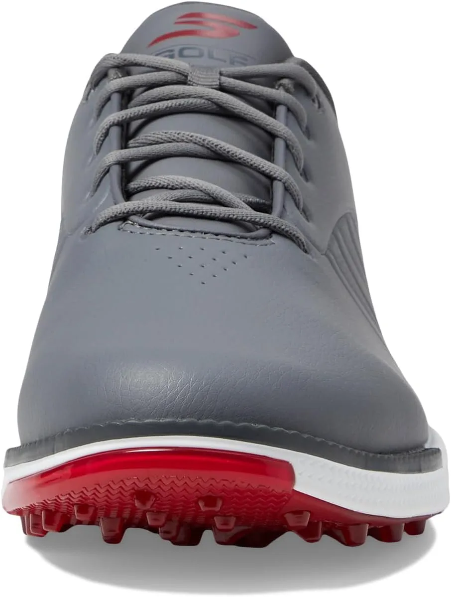 Кроссовки для гольфа Skechers Go Golf Tempo GF без шипов 214099 2025 - Натуральный / Серый, серый/красный — фото 3