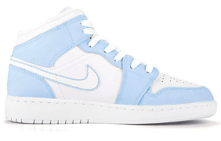 

Кроссовки Air JORDAN 1 Vintage Basketball Shoes Women's Mid-Top White Blue