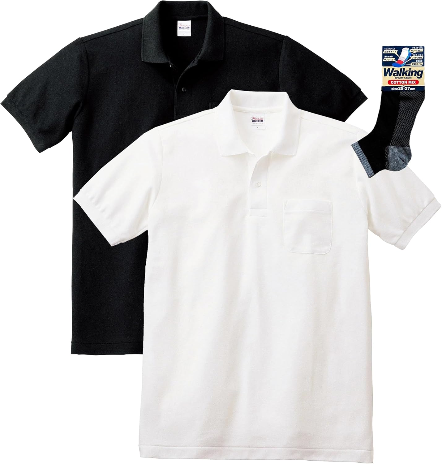 

Мужская рубашка-поло Printstar 00100-VP, пике из тетронового хлопка (TC), с длинным рукавом, с карманом, 5,8 унций, бело-черный