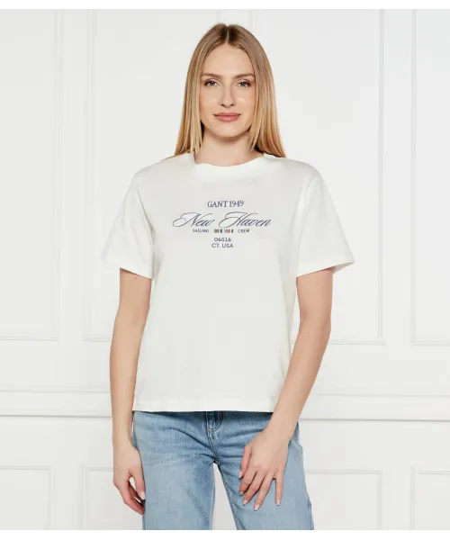 

Футболка Relaxed fit Gant, белый