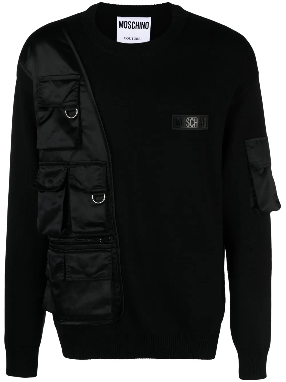 

Джемпер в рубчик Moschino, черный