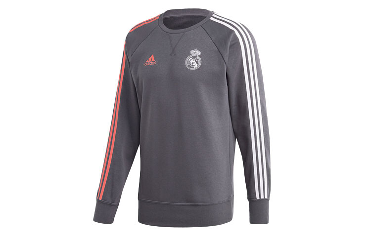 

Real Madrid CF Толстовка мужская светло-серая Adidas, серый