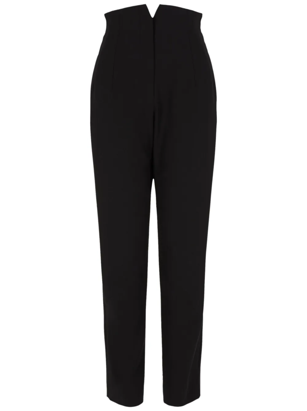 

Брюки из вирджинской шерсти с завышенной талией EMPORIO ARMANI, черный