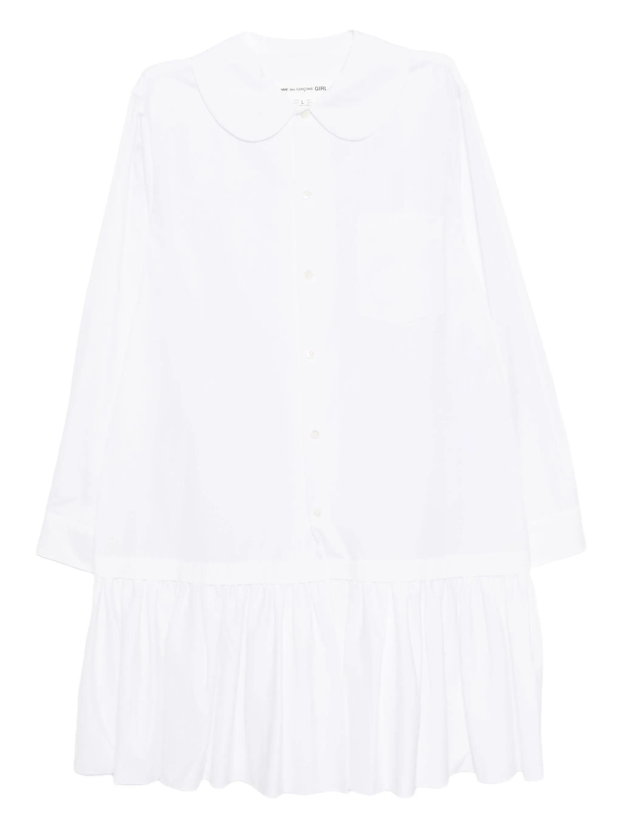 

Платье-рубашка Comme Des Garçons Girl, белый