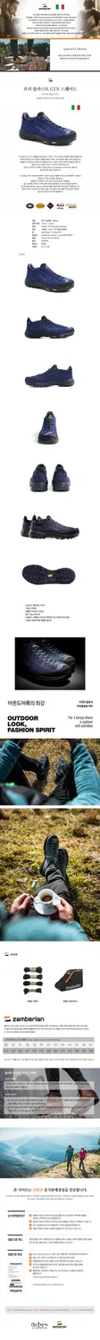 Мужские низкие кроссовки Friblast GTX Suede цвета деним от Zamberlan — фото 2