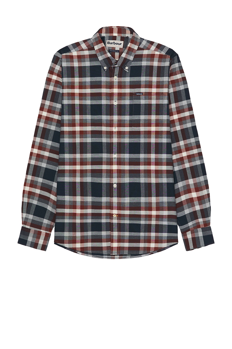 

Рубашка bowmont, сшитая на заказ Barbour, красный