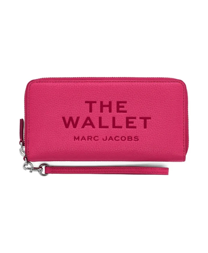 

Кожаный континентальный кошелек Marc Jacobs, розовый