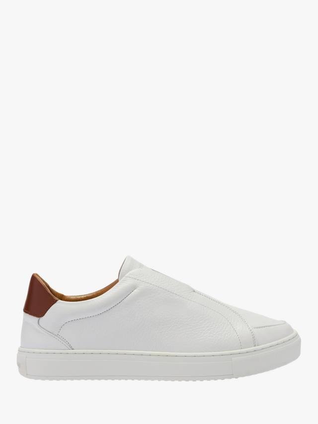

Heaton бесшнуровые кожаные кроссовки Russell & Bromley, White