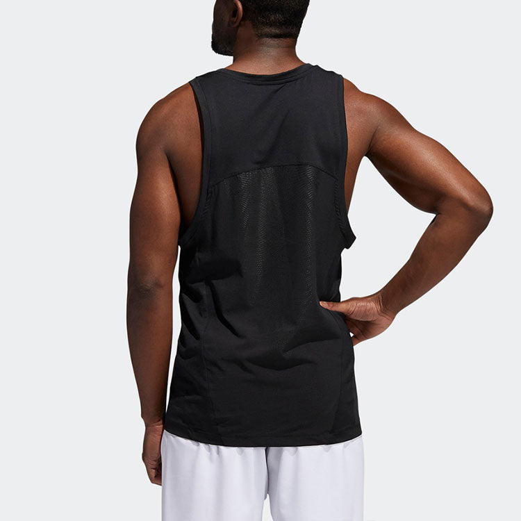 Жилет adidas Heat.Rdy Warrior Training Logo Sports Breathable Running Vest Black — фото 2