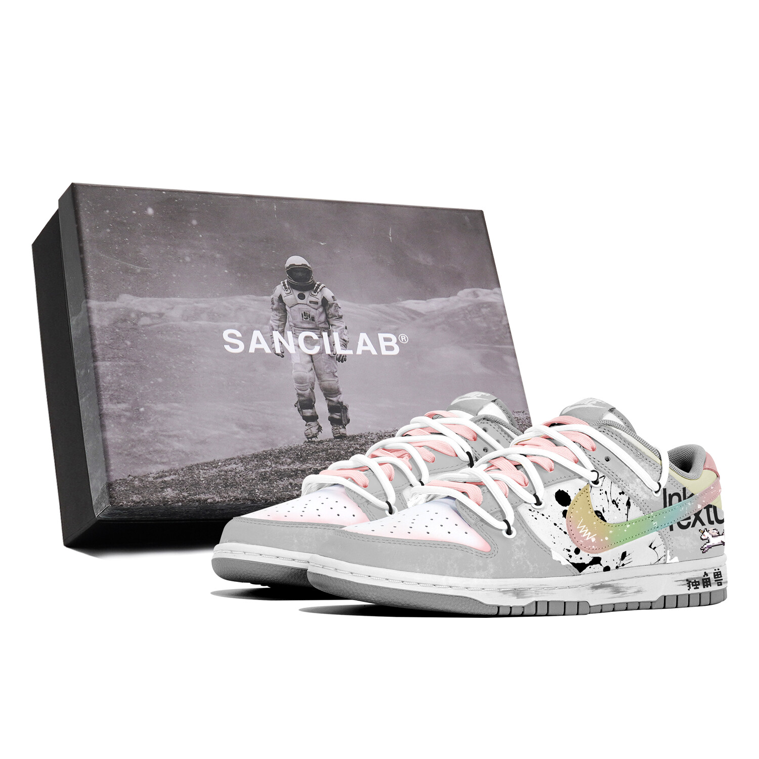 

Кроссовки Nike Dunk Skateboard Shoes Unisex Low-Top Gray, Серый, Кроссовки Nike Dunk Skateboard Shoes Unisex Low-Top Gray