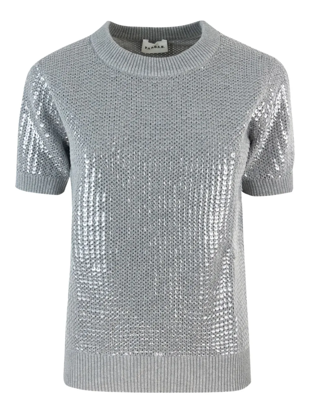 

Топ с пайетками P.A.R.O.S.H., серый