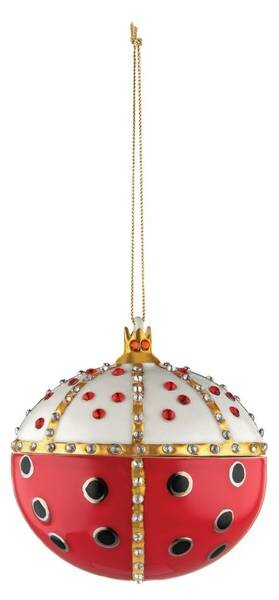 

Рождественский шар флер де жори Alessi, черный